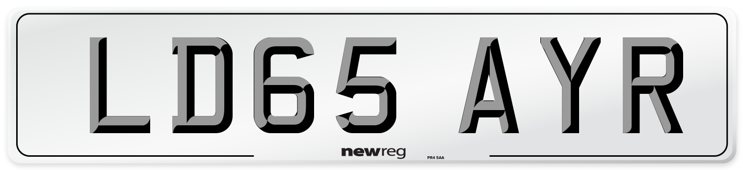 LD65 AYR Number Plate from New Reg